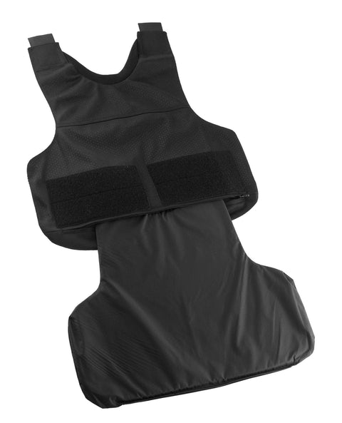 housse blanche seule pour gilet pare-balles BSST déhoussable et lavable avec tissu intérieur coolmax assurant bonne respirabilité, disponible en tailles S à 2XL pour remplacer les housses usées de gilets discrets tout en réutilisant les protections balistiques existantes, vendu sans protection balistique
