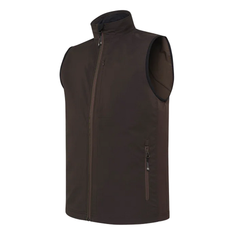 Gilet Beretta Windshell EVO pour homme en tissu léger et respirant, idéal pour la chasse et les activités de plein air, imperméable avec traitement DWR, doté de poches zippées sécurisées, inserts élastiques pour un ajustement optimal.