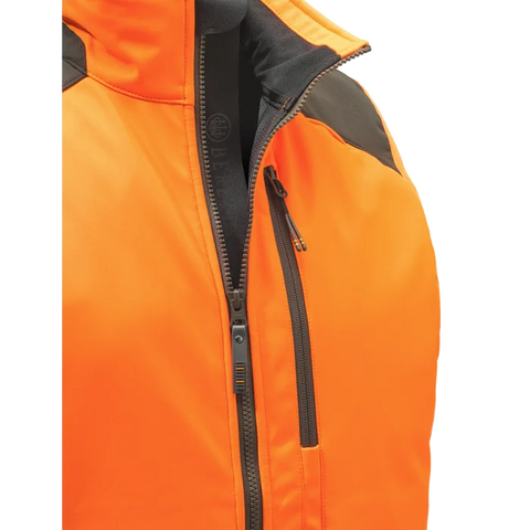 Gilet Beretta Butte Softshell pour hommes, léger et respirant, idéal pour la chasse, avec protection coupe-vent et imperméable, inserts anti-abrasion, conçu pour les activités de plein air, compatible avec le pantalon 4 Way Stretch EVO et Bymark, équipé d'une poche radio et fermeture YKK sécurisée pour une durabilité maximale.