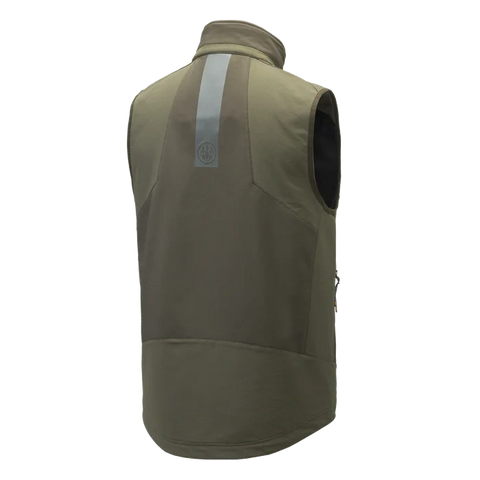 Gilet Beretta Butte Softshell pour hommes, léger et respirant, idéal pour la chasse, avec protection coupe-vent et imperméable, inserts anti-abrasion, conçu pour les activités de plein air, compatible avec le pantalon 4 Way Stretch EVO et Bymark, équipé d'une poche radio et fermeture YKK sécurisée pour une durabilité maximale.
