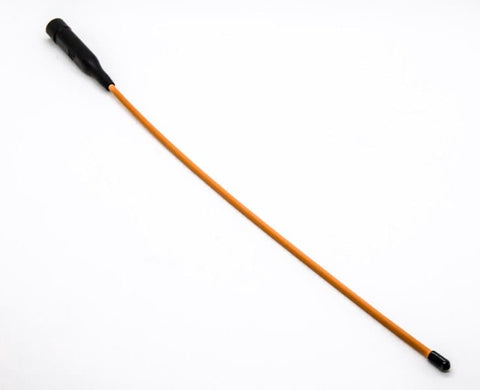 Image de l'antenne flexible Hunt Power Orion BNC pour récepteurs Garmin Astro, Alpha et Atemos, avec un design hyper flexible et robuste de 35.5 cm, offrant une visibilité orange distinctive pour une meilleure performance GPS et une portée de réception améliorée.