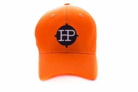 Casquette Hunt Power orange en 100% coton pour chasse et activités en plein air, offrant confort, respirabilité et visibilité accrue