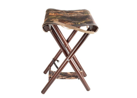 Siège Januel en bois avec assise en tissu camo, design élégant et ergonomique, chaise hauteur 55 cm, mobilier d'intérieur moderne et confortable