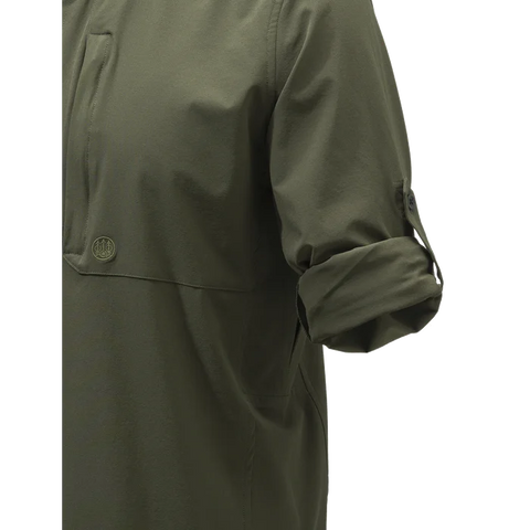Chemise Beretta Plain Lightweight pour homme, léger et respirant, idéale pour l'été, en polyester 123 g/m², aération sous les bras, style casual chic
