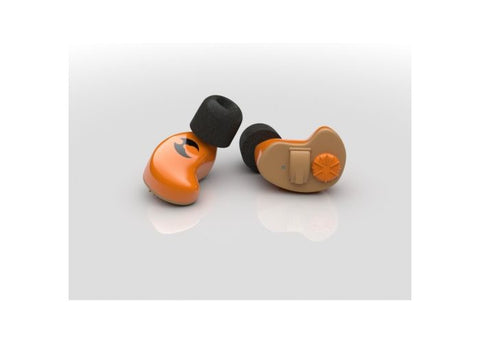 Protections d'oreilles Midland Shothunt Wireless avec amplification sonore pour chasse et tir sportif, design compact et hydrophobe basé sur nanotechnologie, compatibles avec Midland G9, offrant une protection auditive optimale, fabriquées en Italie