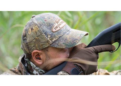 Protections d'oreilles Midland Shothunt Wireless avec amplification sonore pour chasse et tir sportif, design compact et hydrophobe basé sur nanotechnologie, compatibles avec Midland G9, offrant une protection auditive optimale, fabriquées en Italie