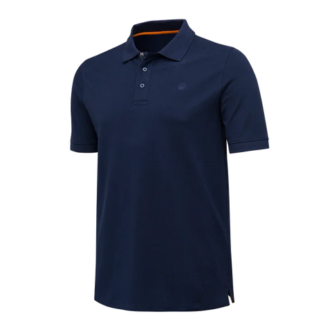 Polo Beretta Corporate EVO pour homme, confectionné en coton piqué et élasthanne, manches courtes, style élégant et confortable, parfait pour les activités en plein air ou au quotidien, avec logos Beretta distinctifs brodés et imprimés.