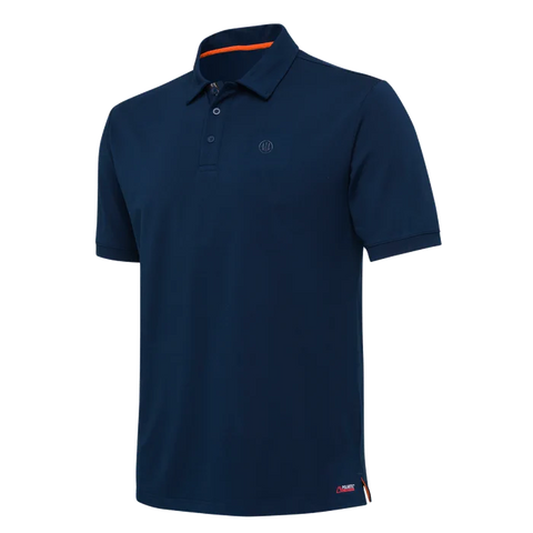 Men's Beretta Tech Corporate Polo in Polartec Delta fabric, offering eco-friendly, lightweight, and breathable performance for outdoor activities and daily use.