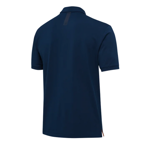 Men's Beretta Tech Corporate Polo in Polartec Delta fabric, offering eco-friendly, lightweight, and breathable performance for outdoor activities and daily use.