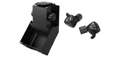 Écouteurs Bluetooth Nitecore NE20 avec annulation active du bruit, parfaits pour le tir tactique, les environnements bruyants, Bluetooth 5.3, micro intégré pour communication claire, longue autonomie, recharge rapide avec étui de charge.