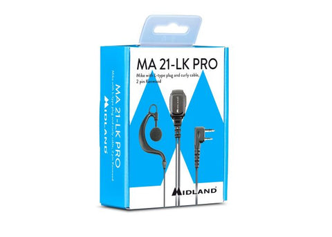 Oreillettes Midland MA21 LK avec confort optimal et flexibilité personnalisée, parfaites pour les activités en extérieur et professionnelles. Câble spiralé et son clair, adaptées pour un port prolongé et une utilisation dans des environnements bruyants. Compatibles avec les appareils Midland.