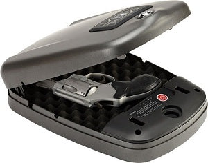 Coffre-fort RAPiD Safe 2600KP sans contact, sécurisé avec ouverture RFID et digitale, en acier robuste avec protection pour enfants, idéal pour pistolets et revolvers, sécurité mobile avec câble, alimentation électrique et fonctionnement à piles