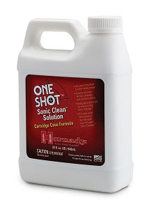 NETTOYANT ONE SHOT SONIC CLEAN pour douilles avec formule non toxique, idéal pour le nettoyage des douilles et l'élimination des traces de brûlures et d'oxydation, fonctionne avec nettoyeurs ultrasoniques Hornady Lock-N-Load.