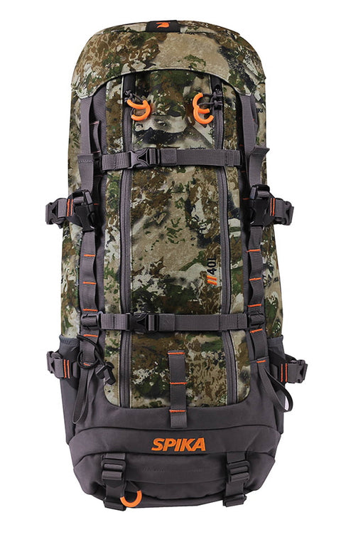 Sac à dos Spika Drover Hauler Biarri idéal pour la chasse et randonnée, disponible en 40L et 80L, fabriqué en polyester résistant, featuring design ergonomique, sangles rembourrées, et compartiments multiples pour toutes activités de plein air
