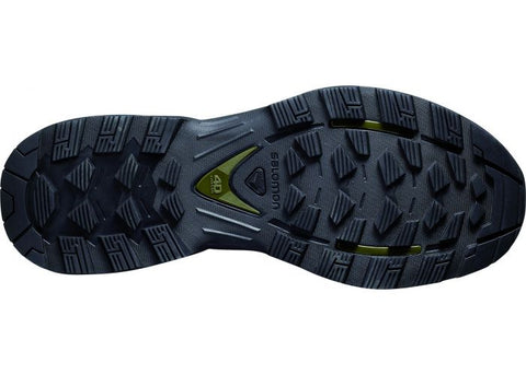 Chaussures Salomon Quest 4D GTX Forces 2 pour terrains accidentés de couleur noire, dotées d'une membrane GORE-TEX imperméable, semelle anti-glisse Contagrip, robustes et conçues pour résistance, avec cuir épais de 2mm, idéales pour randonnées complexes et utilisations tactiques.