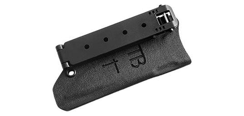 Clip MOLLE TB Outdoor noir, compatible avec système MOLLE, utilisé pour attacher en toute sécurité des étuis et équipements tactiques sur des sacs, gilets ou vestes, idéal pour les amateurs de plein air, randonneurs et professionnels, fabriqué en polyamide renforcé pour assurer robustesse et durabilité.