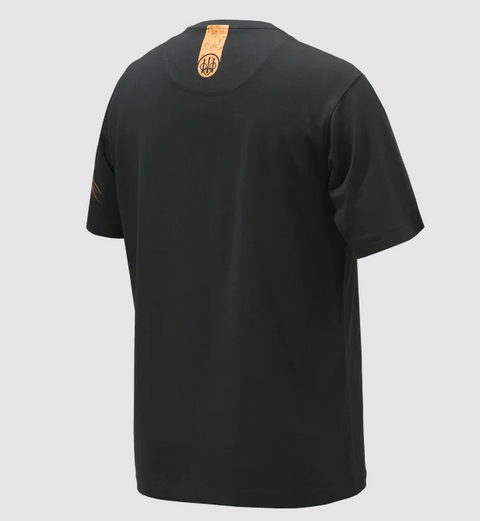 T-shirt homme en coton élastique Beretta 92 avec graphisme distinctif, idéal pour l'entraînement, les activités en extérieur et l'usage quotidien, offrant confort et flexibilité dans un style polyvalent.