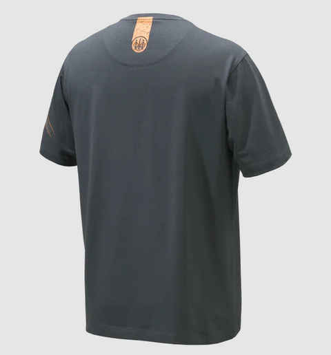 T-shirt homme en coton élastique Beretta 92 avec graphisme distinctif, idéal pour l'entraînement, les activités en extérieur et l'usage quotidien, offrant confort et flexibilité dans un style polyvalent.