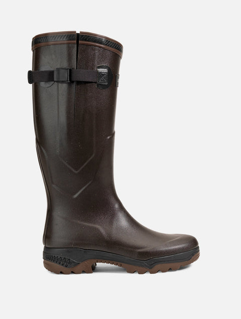 Bottes Aigle Parcours 2 Vario en bronze pour randonnée avec semelle amortissante et sangle ajustable pour un confort et une résistance optimale sur terrains variés