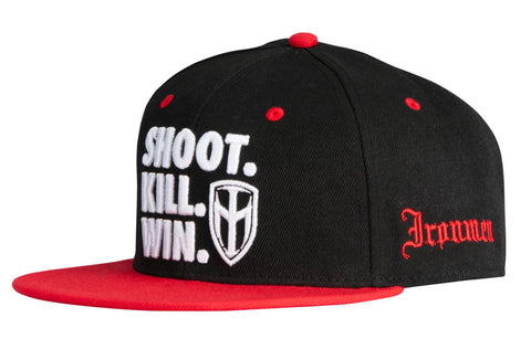 Casquette DYE Shoot Kill Win Noir/Rouge