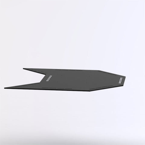 Image of a fire pit extension compatible with Brasero Random Fireball, featuring corten steel material, designed to enhance stability and aesthetics for outdoor fire pit setups.