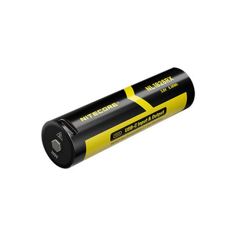 Accus Li-ion Nitecore 18650 Rechargeable - 2600mAh NCNL1826RX