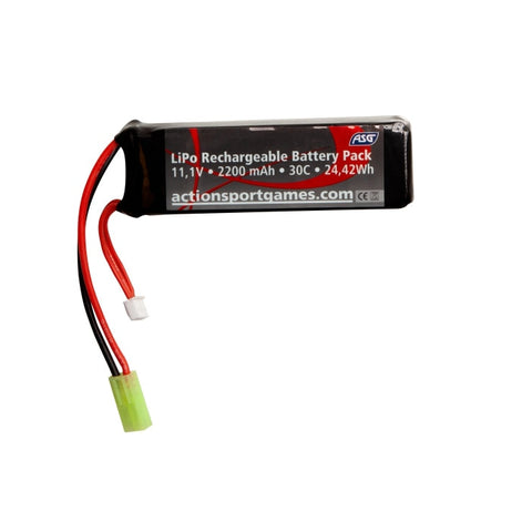 Batterie ASG Li-Po 11.V 2200 Mah 30C 1 19362