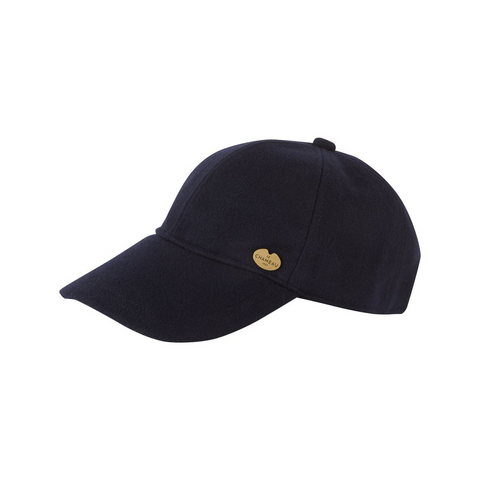 Casquette Le Chameau en laine, hydrofuge et ajustable, design élégant avec ajustement cuir et laiton, idéale pour hiver