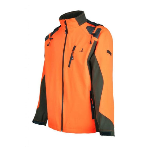 Blouson Softshell Percussion Kaki Orange 15103KOS