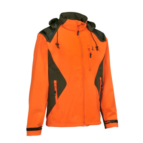 Blouson Softshell Percussion Kaki Orange 15103KOS