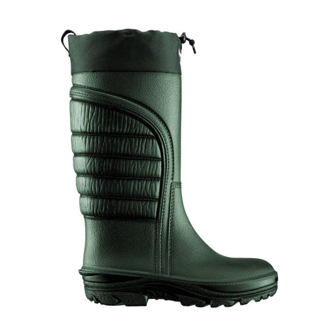 Swedish made Polyurethane winter boots offering unparalleled protection against cold from +5°C to -50°C, featuring lightweight construction, flexibility in low temperatures, waterproof seam-free design, antibacterial treatment, high grip slip-resistant sole, ergonomic fit for ankle support, and durability tested for extreme conditions, available in sizes 35/36 to 46/47