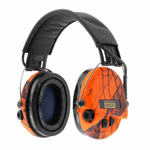 Casque audio amplifié MSA Supreme Pro X - Camo orange SOR502