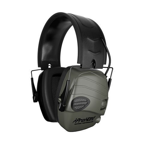 Casque anti-bruit Verney-Carron pour chasse, protection auditive avec atténuation SNR de 25 décibels, conforme aux normes EN352-1 et EN352-4, couleur kaki ou orange blaze, design pliable, entrée audio pour talkie-walkie ou téléphone, amplification sonore des voix et bruits naturels, idéal pour protection lors de séances de tir, fabricant prestigieux d'accessoires de chasse en France.