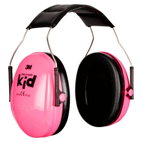 Casque antibruit 3M Peltor pour enfants, protection auditive efficace et confortable avec coussins remplaçables pour une réduction de bruit jusqu'à 27 dB, idéal pour concerts, festivals et activités en plein air, disponible en rose et vert