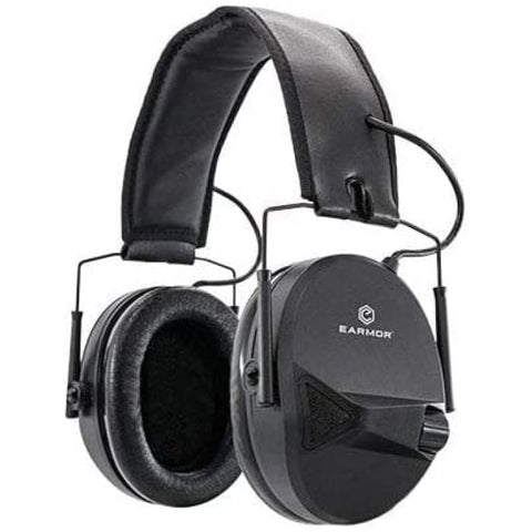 Casque de tir avec réduction électronique M30, protection auditive optimisée pour les armes à feu, réduction du bruit avec NRR24, amplification du son, pliable, résistant à l'eau IPX-5, aux normes CE/RoSH, fonctionne avec pile AAA, câble audio AUX inclus