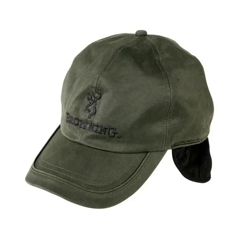 Casquette Browning Winter huilée verte 308984