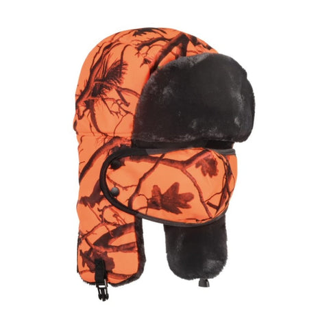 Chapka imperméable et respirante en polyester avec membrane polyuréthane et doublure polaire, disponible en tailles de M à 2XL, dotée d'un masque anti-froid réglable et détachable, idéale pour les activités extérieures et les sports d'hiver, offrant chaleur et confort optimal.