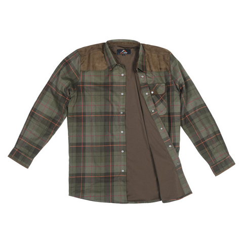 Chemise Verney Carron Windbreaker Brecy en coton avec membrane coupe-vent, idéale pour les activités de plein air comme la chasse, alliant confort et style fonctionnel