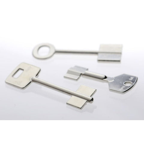 Image of a double bit key for Random safe, designed for optimal security and reliability, showcasing precise fitting for seamless opening and closing, compatible with all Random safes.