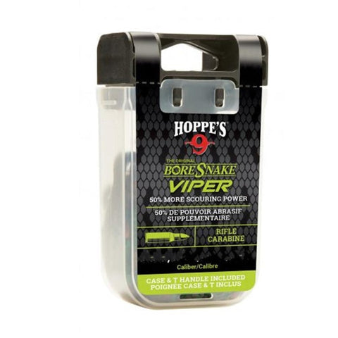 Kit de nettoyage d'armes Hoppe's avec écouvillons intégrés, poids en laiton et guide d'insertion pour pistolets et revolvers, performance de nettoyage améliorée pour plusieurs calibres