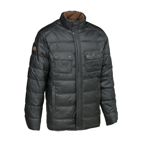 Doudoune réversible Verney Carron Casual avec construction en polyester ripstop marron et polyester délavé noir, idéal pour un style polyvalent et un confort optimal, en taille M, mettant en valeur sa fonction 2 en 1 avec poches zippées et design moderne adapté aux activités extérieures.