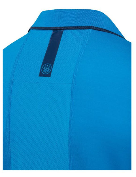 Polo Beretta Ice Power pour homme, conçu pour le tir, en matériau respirant et antibactérien, avec séchage rapide, ventilation optimale, et logo Beretta. Disponible en plusieurs tailles et coloris, idéal pour les activités intenses.
