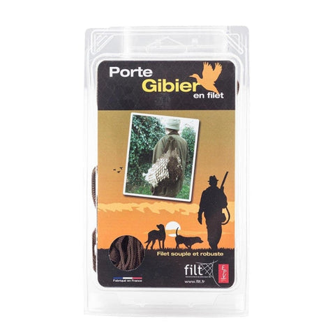 Filet de transport de gibier Country Sellerie, marron, pour chasseurs, en polyester durable, avec sangle robuste pour un transport pratique en bandoulière. Accessoire de chasse léger et peu encombrant, idéal pour une chasse confortable.