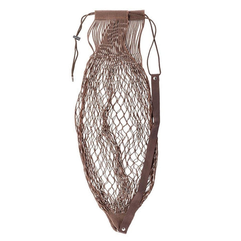 Filet de transport de gibier Country Sellerie, marron, pour chasseurs, en polyester durable, avec sangle robuste pour un transport pratique en bandoulière. Accessoire de chasse léger et peu encombrant, idéal pour une chasse confortable.