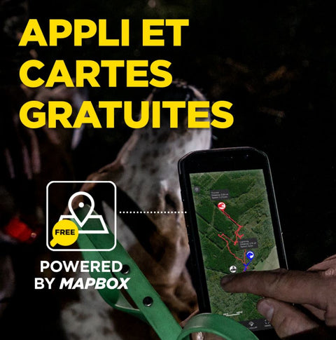 Dogtra PATHFINDER2 GPS and training collar for dogs, featuring vibration, LED light, up to 10 km range, waterproof design, suitable for small to large dogs, with app connectivity and no subscription needed.