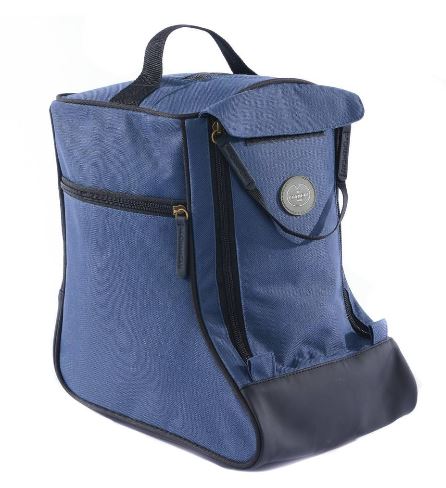 Sac à bottillon beige Le Chameau Iris, élégant et pratique pour transporter et ranger des bottillons, fabriqué en textile avec des renforts en cuir, idéal pour sécuriser vos bottines dans le coffre de votre voiture sans les salir