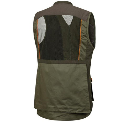 Gilet de chasse Stagunt Forez pour chasseurs, robuste et fonctionnel avec multiples poches, conçu pour confort et sécurité en chasse en plein air