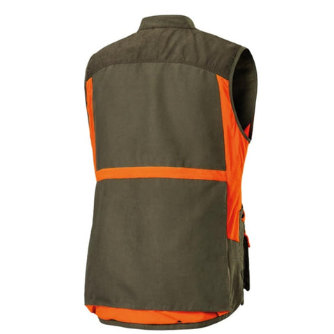 Gilet de chasse Stagunt Phoenix haut de gamme, équipé de multiples poches fonctionnelles et détails réfléchissants pour une visibilité optimale, idéal pour chasseurs professionnels recherchant confort et résistance.