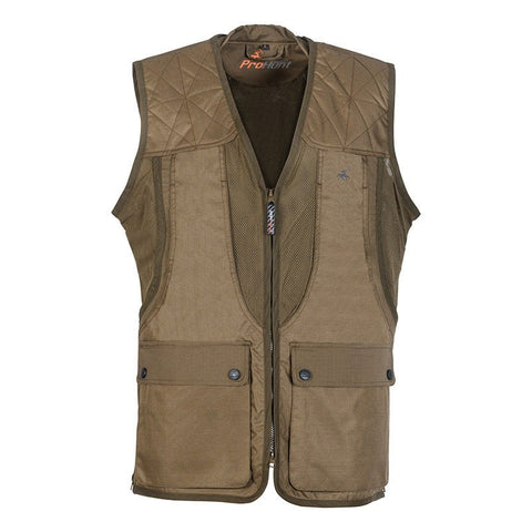 Gilet de chasse ProHunt Grouse de Verney Carron, ripstop déperlant, multipoches, cartouchières amovibles, confortable et extensible, conçu pour les chasseurs exigeants en toutes conditions.