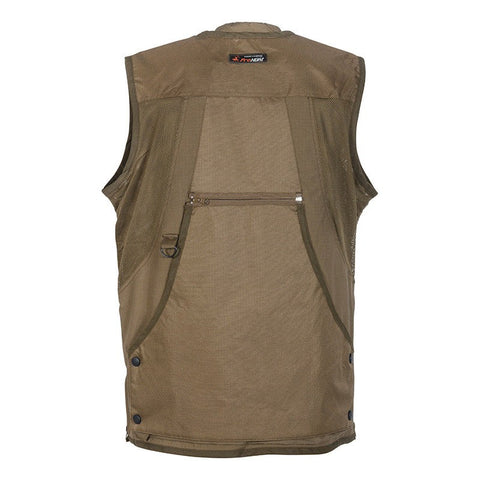 Gilet de chasse ProHunt Grouse de Verney Carron, ripstop déperlant, multipoches, cartouchières amovibles, confortable et extensible, conçu pour les chasseurs exigeants en toutes conditions.
